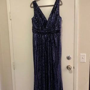 Revelry Bijou Maxi Dress Midnight Blue Size 20